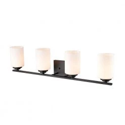31.125 in. 4-Light Matte Black Vanity Light by Millennium Lighting