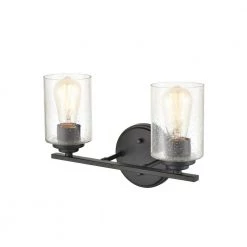 14.25 in. 2-Light Matte Black Vanity Light by Millennium Lighting