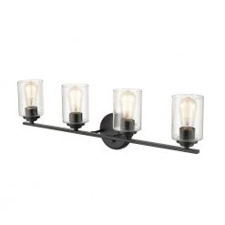 31.125 in. 4-Light Matte Black Vanity Light by Millennium Lighting 9 31.125 in. 4-Light Matte Black Vanity Light by Millennium Lighting -Millennium Lighting Shop matte black millennium lighting vanity lighting 3684 mb 44 1000