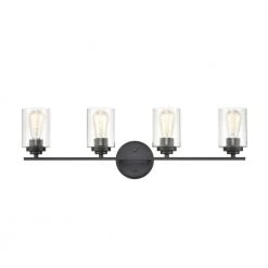 31.125 in. 4-Light Matte Black Vanity Light by Millennium Lighting