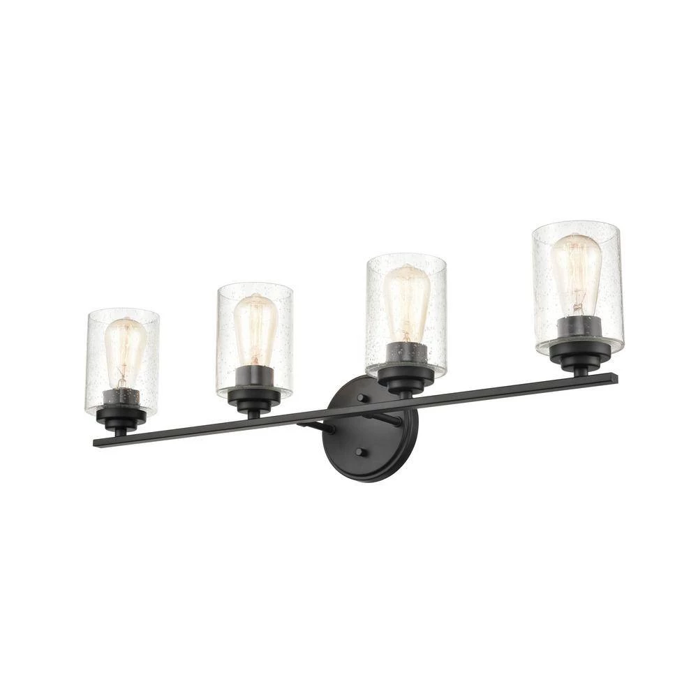 31.125 in. 4-Light Matte Black Vanity Light by Millennium Lighting 2 31.125 in. 4-Light Matte Black Vanity Light by Millennium Lighting - Image 2