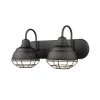 2-Light 18 in. Matte Black Vanity-Light by Millennium Lighting