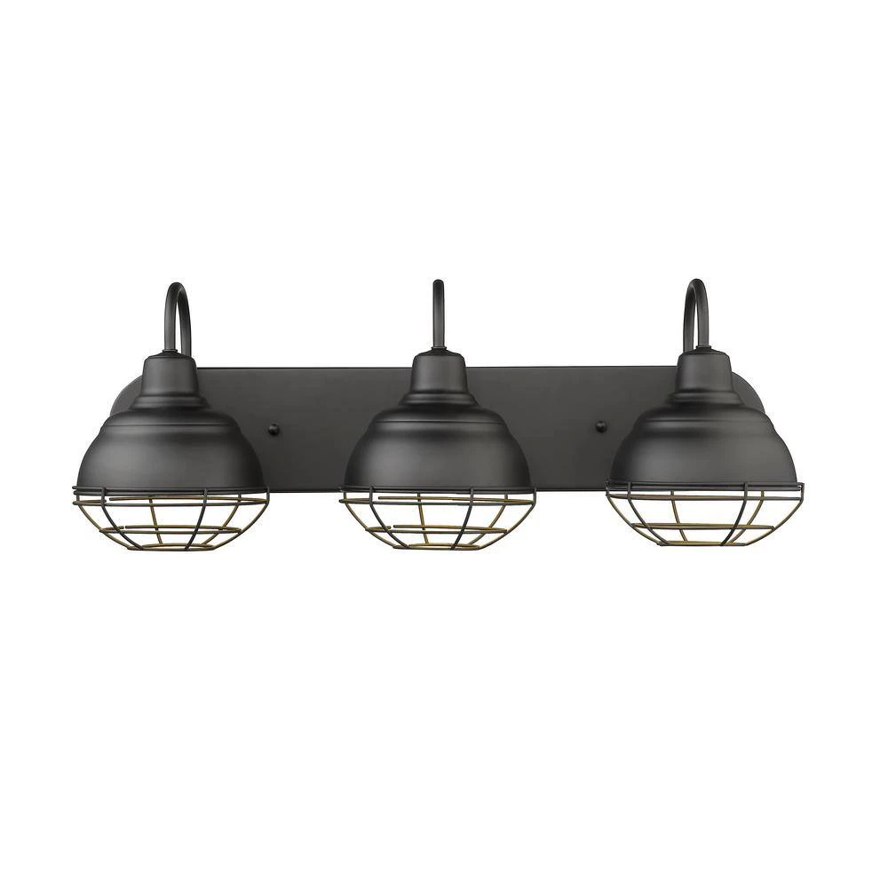 3-Light 24.5 in. Matte Black Vanity-Light by Millennium Lighting 3 3-Light 24.5 in. Matte Black Vanity-Light by Millennium Lighting - Image 3