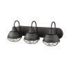 3-Light 24.5 in. Matte Black Vanity-Light by Millennium Lighting
