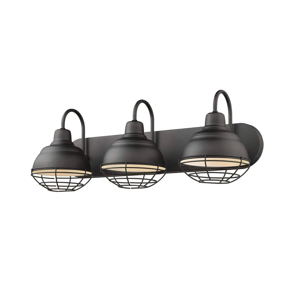 3-Light 24.5 in. Matte Black Vanity-Light by Millennium Lighting 2 3-Light 24.5 in. Matte Black Vanity-Light by Millennium Lighting - Image 2