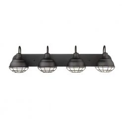 4-Light 36.25 in. Matte Black Vanity-Light by Millennium Lighting 7 4-Light 36.25 in. Matte Black Vanity-Light by Millennium Lighting -Millennium Lighting Shop matte black millennium lighting vanity lighting 5424 mb 1f 1000