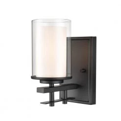 4.75 in. 1-Light Matte Black Sconce by Millennium Lighting