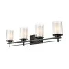 31 in. 4-Light Matte Black Vanity Light by Millennium Lighting