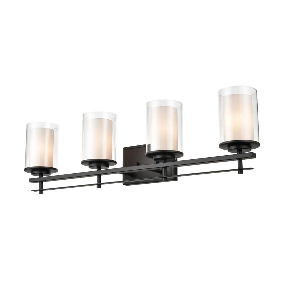 31 in. 4-Light Matte Black Vanity Light by Millennium Lighting 1 31 in. 4-Light Matte Black Vanity Light by Millennium Lighting