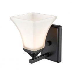 1-Light 5.5 in. Matte Black Sconce by Millennium Lighting
