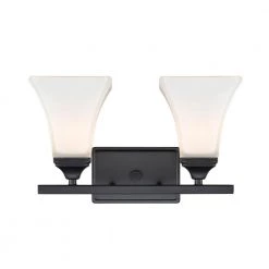 14 in. 2-Light Matte Black Vanity Light by Millennium Lighting 5 14 in. 2-Light Matte Black Vanity Light by Millennium Lighting -Millennium Lighting Shop matte black millennium lighting vanity lighting 632 mb 4f 1000