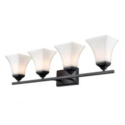 31.5 in. 4-Light Matte Black Vanity Light by Millennium Lighting