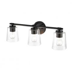 24.5 in. 3-Light Matte Black Vanity Light by Millennium Lighting