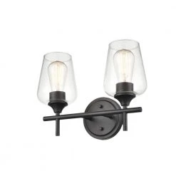 13.75 in. 2-Light Matte Black Vanity Light by Millennium Lighting