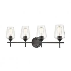 4 Light 31 in. Matte Black Vanity Light by Millennium Lighting