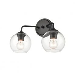 16 in. 2-Light Matte Black Vanity Light by Millennium Lighting