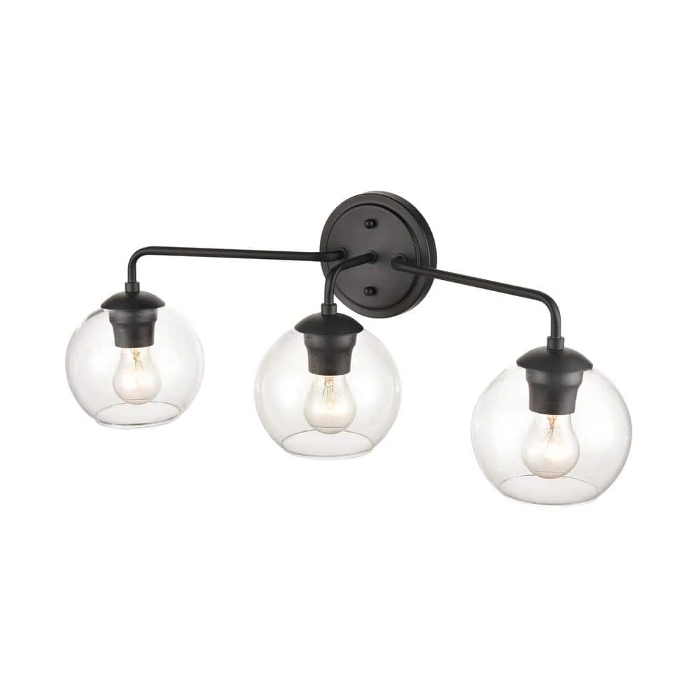 25.5 in. 3-Light Matte Black Vanity Light by Millennium Lighting 2 25.5 in. 3-Light Matte Black Vanity Light by Millennium Lighting - Image 2