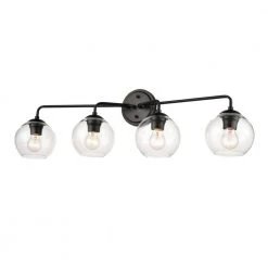 35 in. 4-Light Matte Black Vanity Light by Millennium Lighting