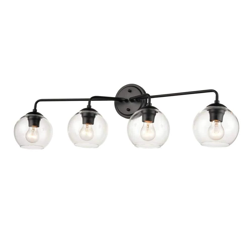 35 in. 4-Light Matte Black Vanity Light by Millennium Lighting 1 35 in. 4-Light Matte Black Vanity Light by Millennium Lighting