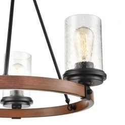 3 Light 21.08 in. Matte Black/Wood Grain Chandelier by Millennium Lighting 5 3 Light 21.08 in. Matte Black/Wood Grain Chandelier by Millennium Lighting -Millennium Lighting Shop matte black wood grain millennium lighting chandeliers 3823 mb wg 1f 1000