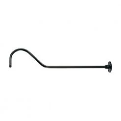 R Series 41 in. Long Aluminum Painted Satin Black Goose Neck Stem by Millennium Lighting