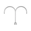 26 in. 2-Light Galvanized Post Adapter by Millennium Lighting