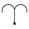 26 in. 2-Light Satin Black Post Adapter by Millennium Lighting