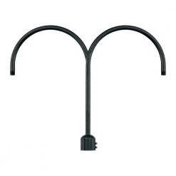 26 in. 2-Light Satin Black Post Adapter by Millennium Lighting
