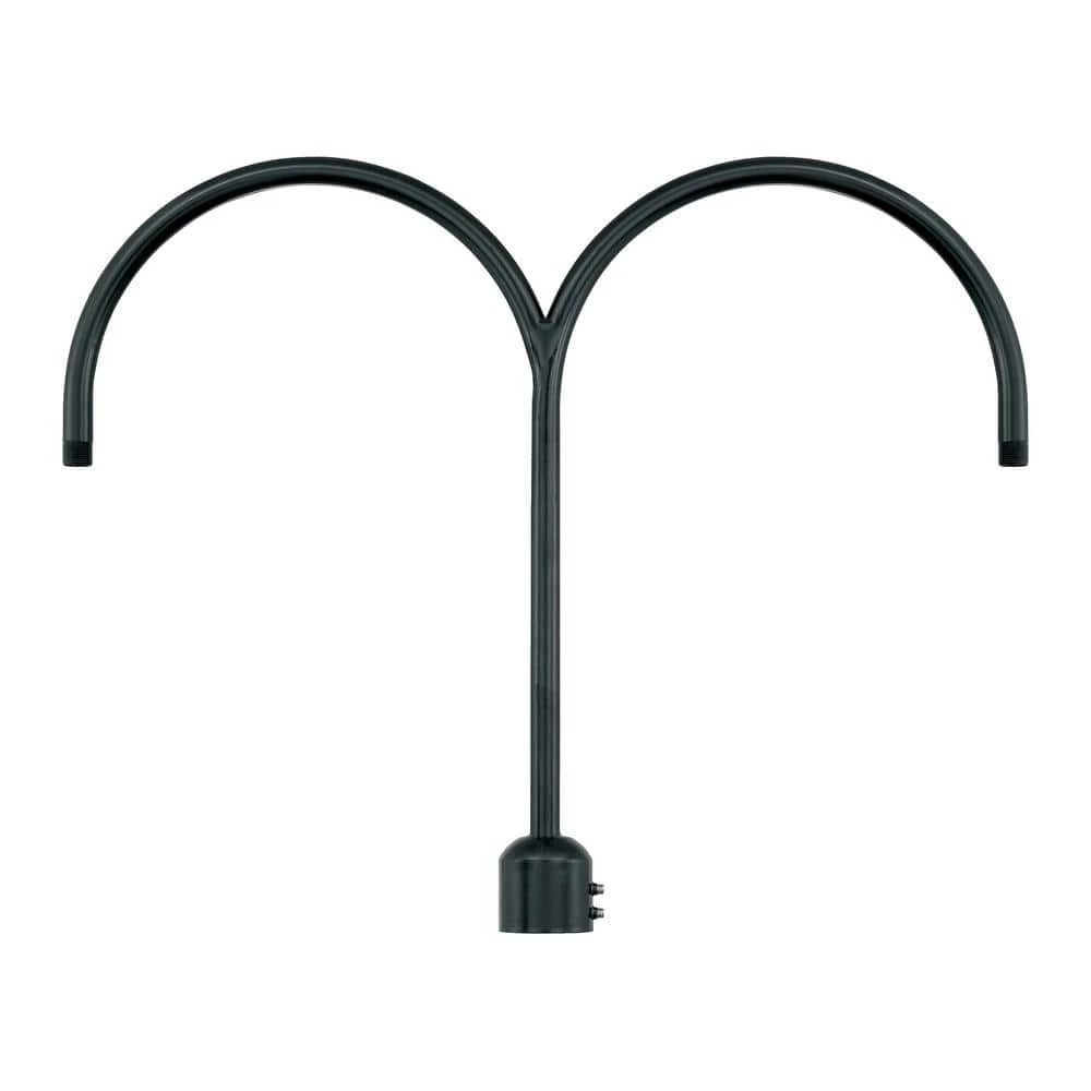 26 in. 2-Light Satin Black Post Adapter by Millennium Lighting 1 26 in. 2-Light Satin Black Post Adapter by Millennium Lighting