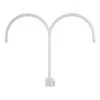 26 in. 2-Light White Post Adapter by Millennium Lighting