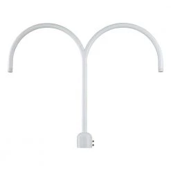 26 in. 2-Light White Post Adapter by Millennium Lighting