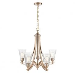 Natalie 27.75 in. 5-Light Modern Gold Chandelier Light with Clear Seeded Shade by Millennium Lighting 7 Natalie 27.75 in. 5-Light Modern Gold Chandelier Light with Clear Seeded Shade by Millennium Lighting -Millennium Lighting Shop modern gold millennium lighting chandeliers 1465 mg 4f 1000