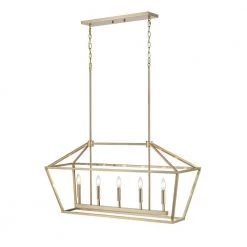 12 in. 5-Light Modern Gold Chandelier by Millennium Lighting