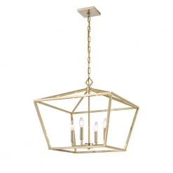 23 in. 4-Light Modern Gold Pendant by Millennium Lighting