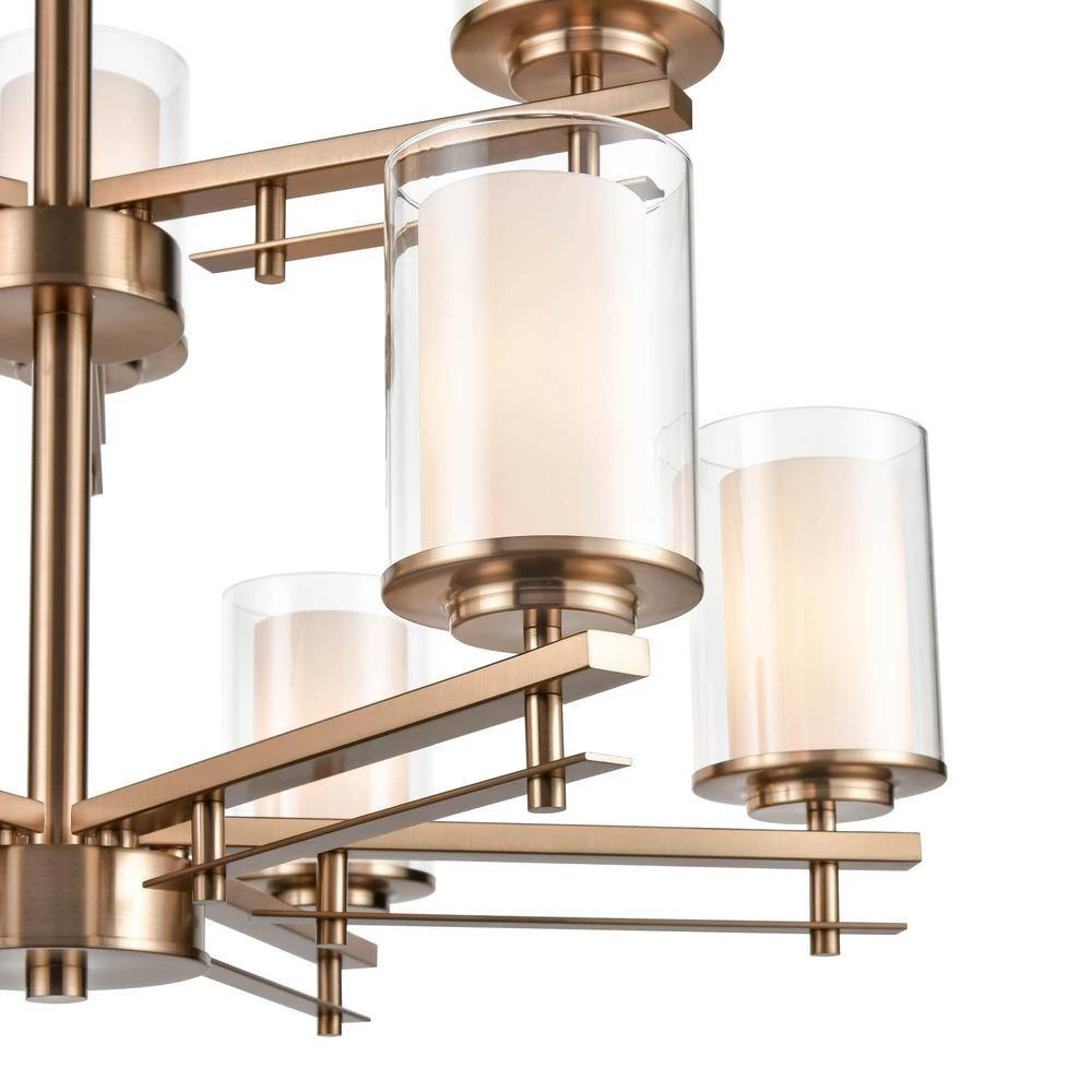 29 in. 9-Light Modern Gold Chandelier by Millennium Lighting 4 29 in. 9-Light Modern Gold Chandelier by Millennium Lighting - Image 4