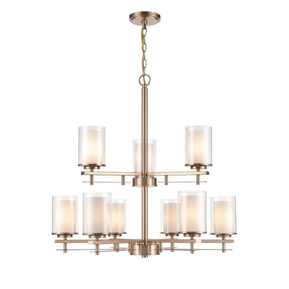 29 in. 9-Light Modern Gold Chandelier by Millennium Lighting 1 29 in. 9-Light Modern Gold Chandelier by Millennium Lighting