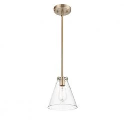 7.75 in. 1-Light Modern Gold Pendant by Millennium Lighting