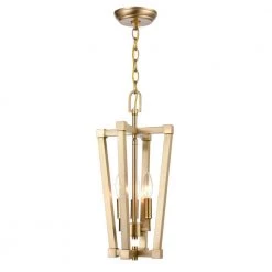 9 in. 3-Light Modern Gold Pendant by Millennium Lighting