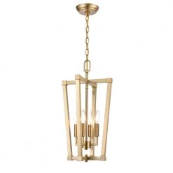 11 in. 4-Light Modern Gold Pendant by Millennium Lighting
