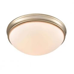14 in. 3-Light Modern Gold Flushmount by Millennium Lighting