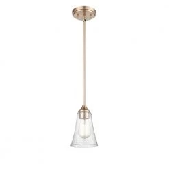 Natalie 1-Light 5 in. Modern Gold Hardwired Pendant (1-Pack) by Millennium Lighting