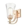 Natalie 1-Light 5 in. Modern Gold Hardwired Wall Sconce (1-Pack) by Millennium Lighting