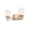 16 in. 2-Light Modern Gold Vanity Light by Millennium Lighting