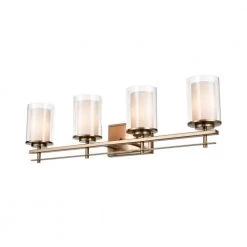 31 in. 4-Light Modern Gold Vanity Light by Millennium Lighting