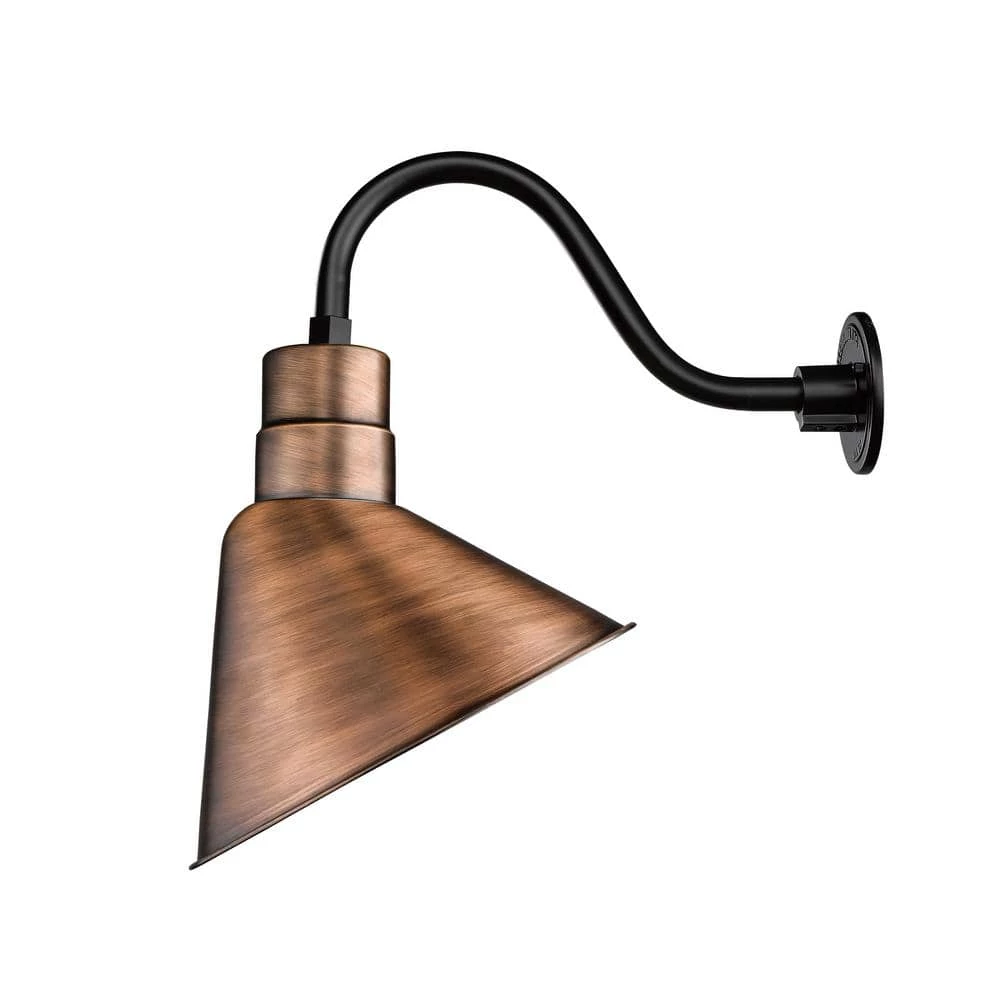 R Series 1-Light 13 in. Natural Copper Angle Shade by Millennium Lighting 1 R Series 1-Light 13 in. Natural Copper Angle Shade by Millennium Lighting