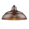 R Series 1-Light 18 in. Natural Copper Warehouse Shade by Millennium Lighting