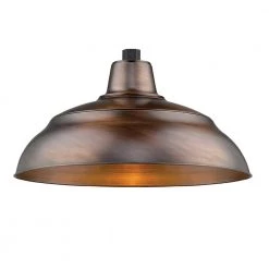 R Series 1-Light 18 in. Natural Copper Warehouse Shade by Millennium Lighting
