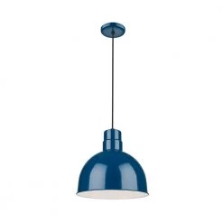 R Series 1-Light 13 in. Navy Blue Pendant by Millennium Lighting