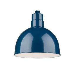 R Series 1-Light 12 in. W Navy Blue Outdoor Bowl Shade Pendant by Millennium Lighting
