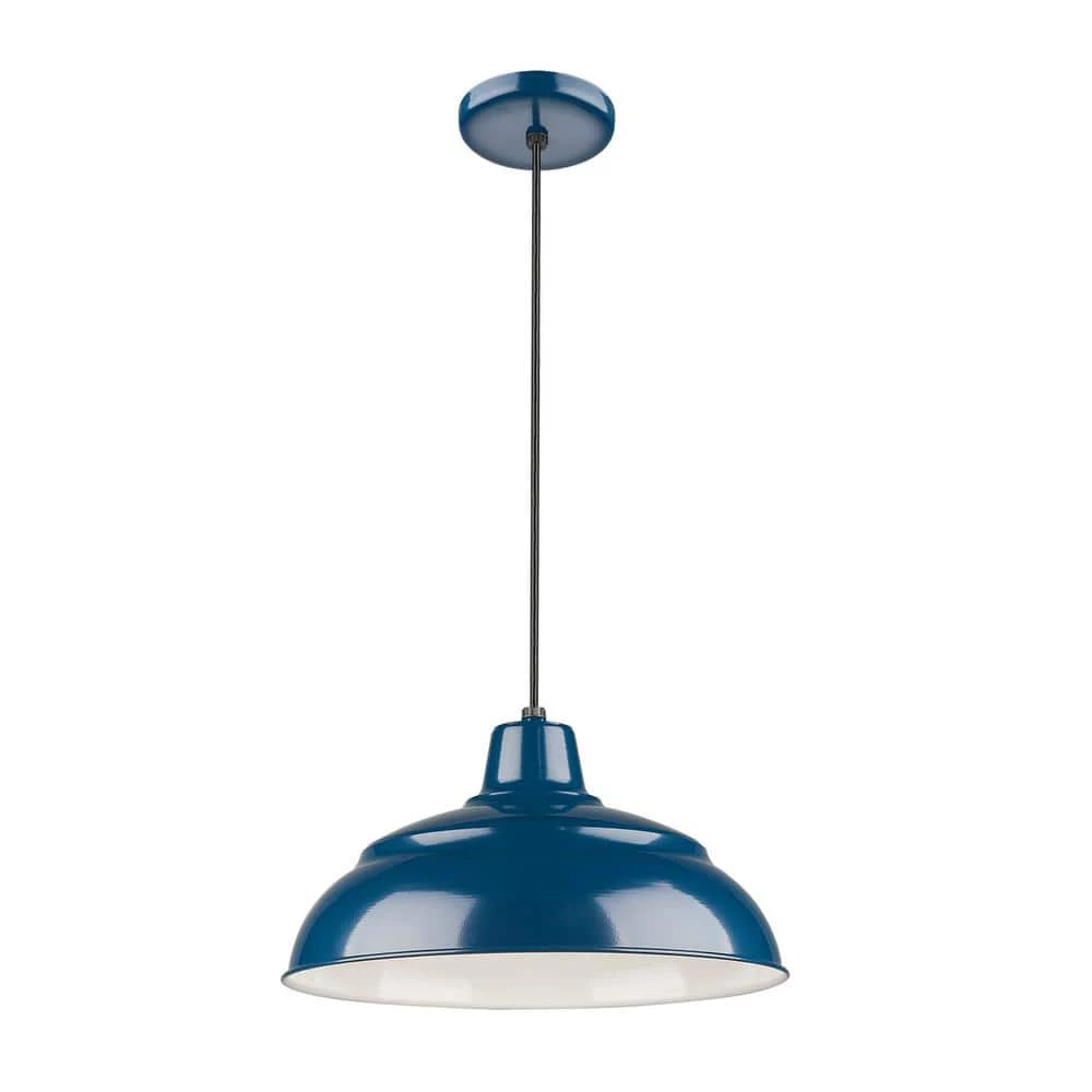 15 in. 1-Light Navy Blue Warehouse/Cord Hung by Millennium Lighting 1 15 in. 1-Light Navy Blue Warehouse/Cord Hung by Millennium Lighting
